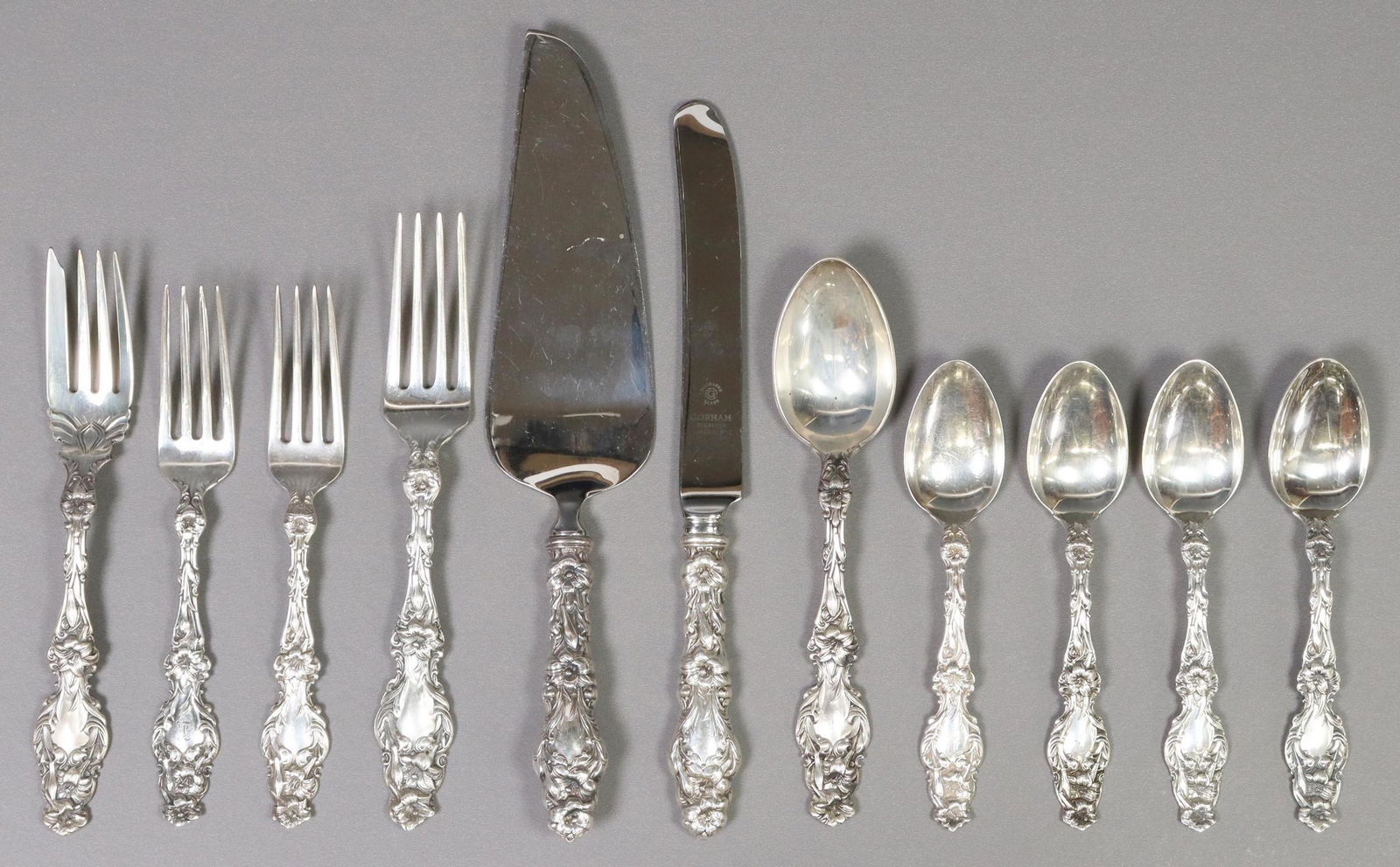 (11) GORHAM & WHITING LILY STERLING FLATWARE (1 of 5)
