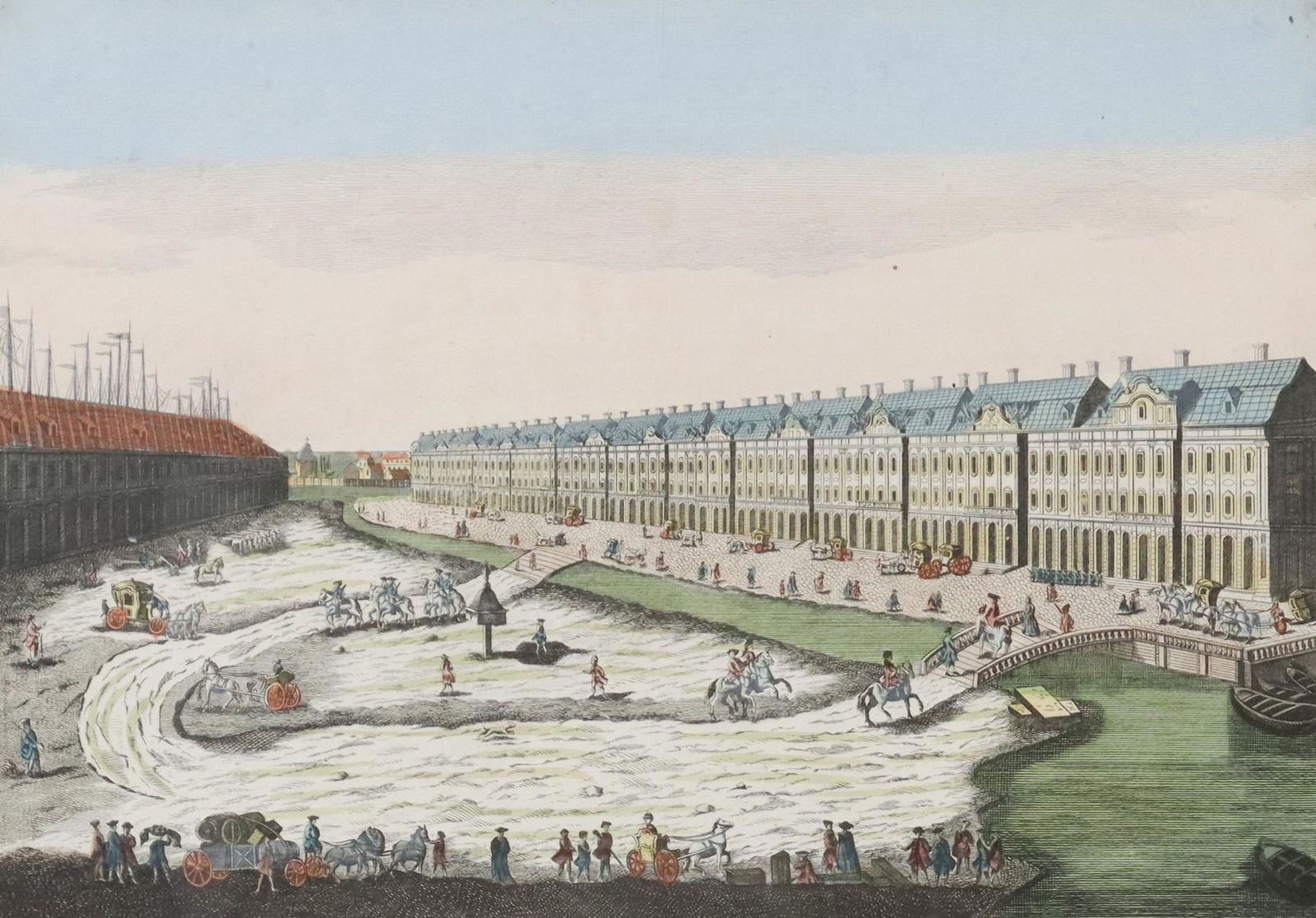 REMONDINI ENGRAVING 'IMPERIAL COLLEGES PETERSBURG' (1 of 5)