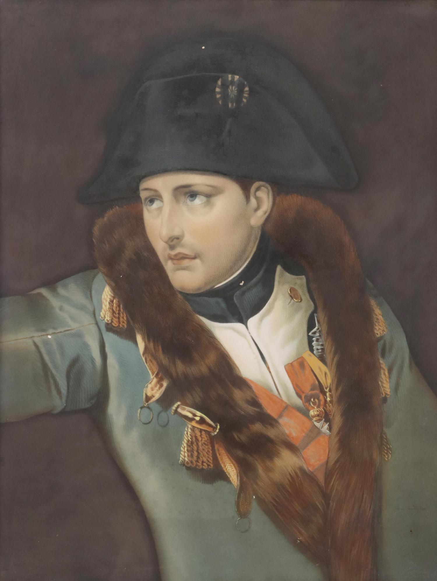 FRAMED FRENCH LEMERCIER, PARIS PRINT OF NAPOLEON (1 of 4)