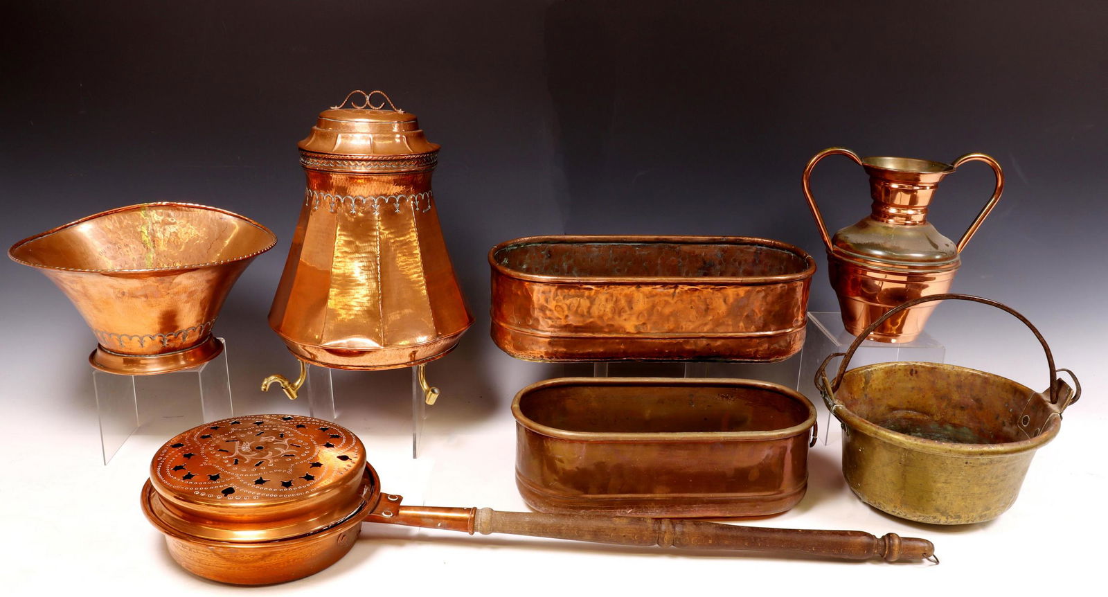 (7) FRENCH COPPER & BRASS HOUSE & KITCHEN WARES (1 of 5)