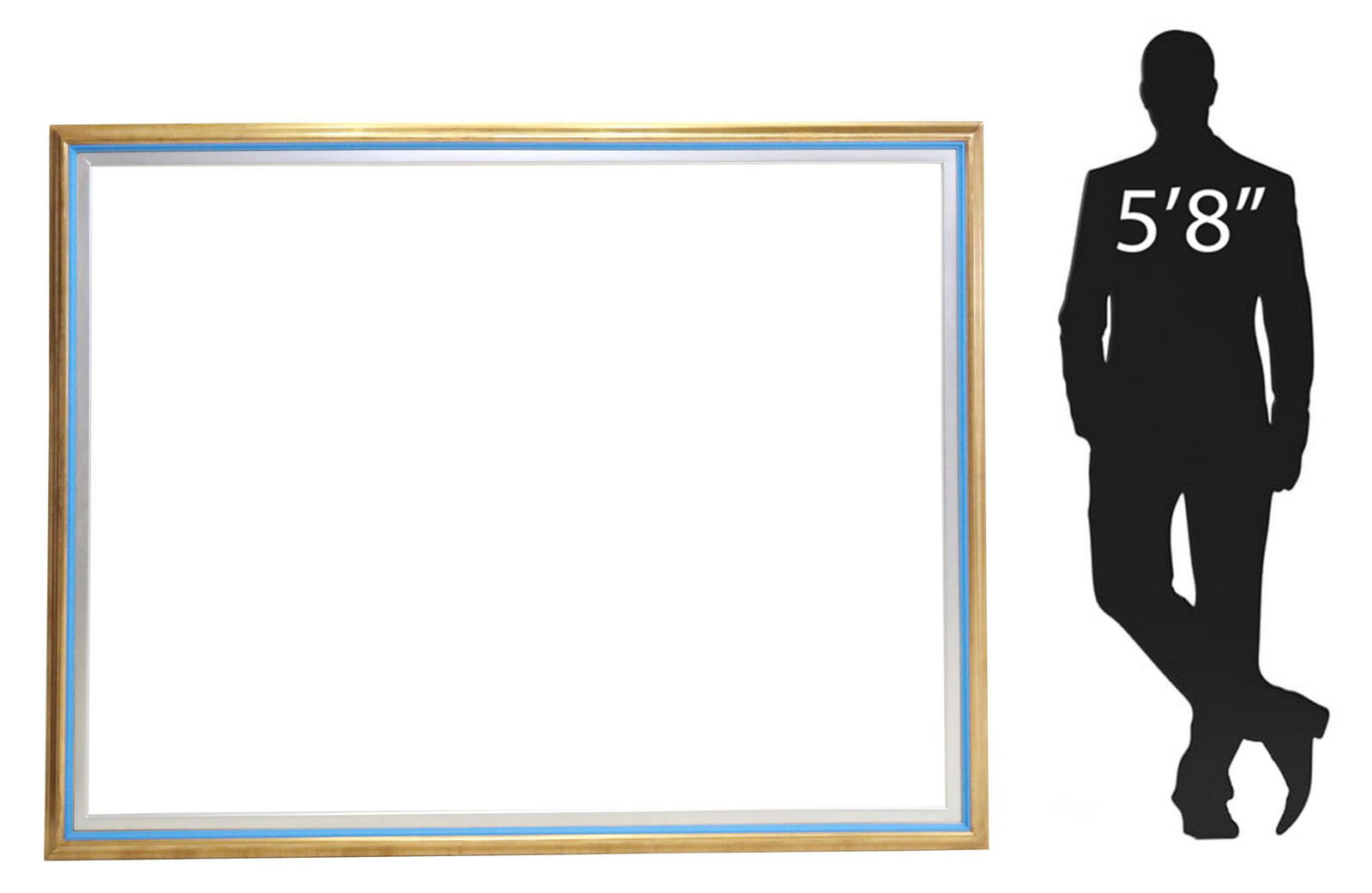 LARGE CONTEMPORARY GILT & SILVER GILT FRAME (1 of 3)