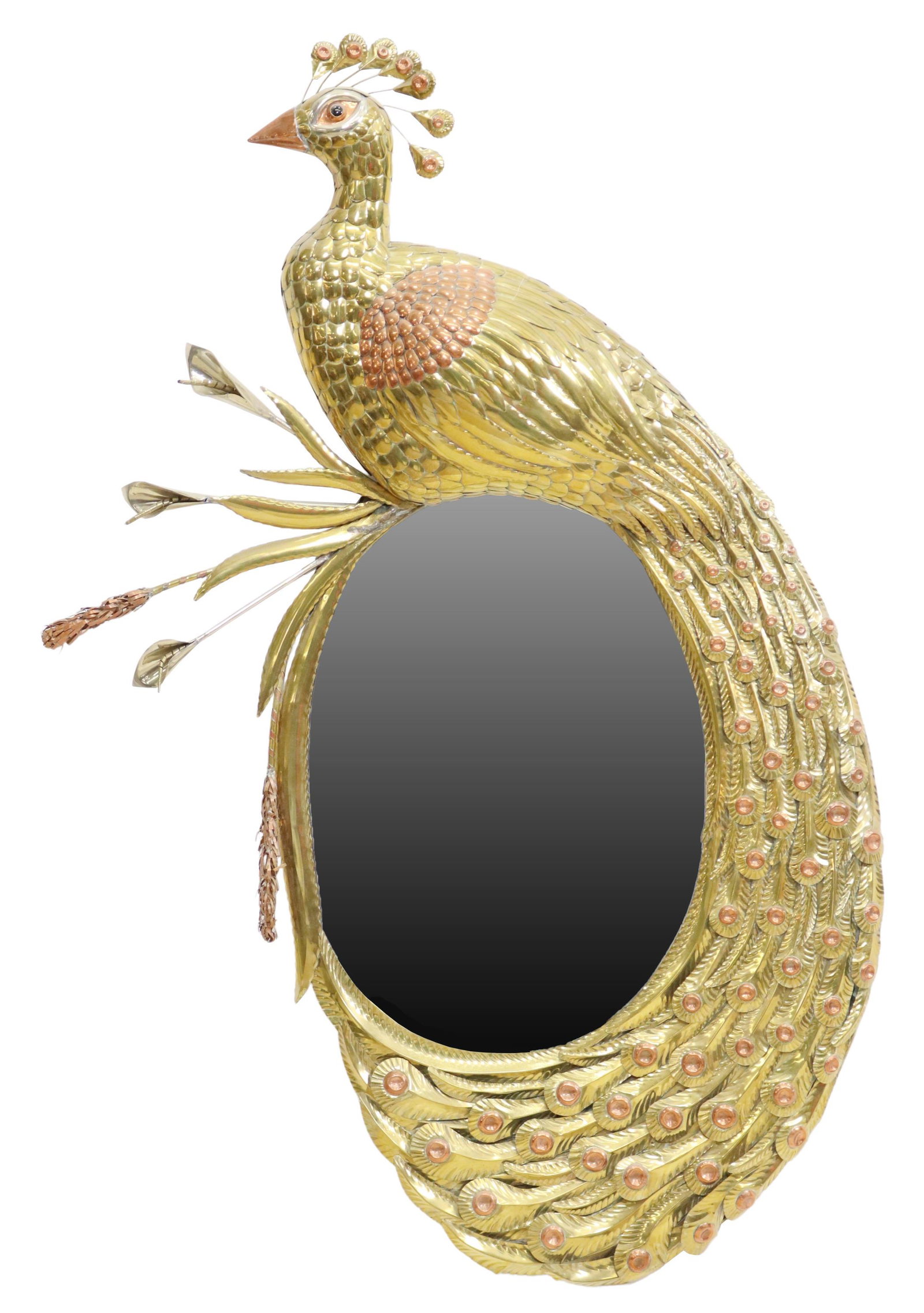 PEACOCK WALL MIRROR