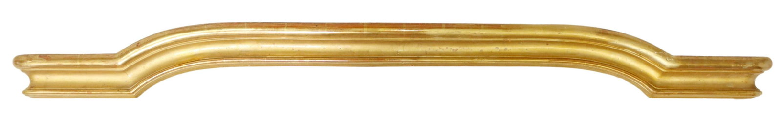 ITALIAN ARCHITECTURAL GILTWOOD VALENCE/ PELMET: Italian architectural giltwood valence/ pelmet, 19th c., curved form, approx 6.5"h, 61.5"w, 5"d Start Price: $150.00