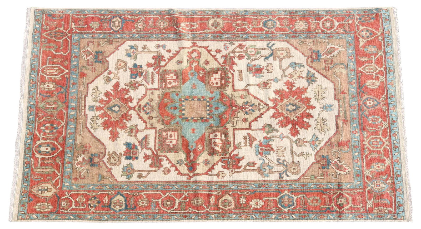 HAND-TIED INDO TURKISH KNOTTS RUG, 10'1" X 7'8": Hand-tied Indo Turkish Knotts rug, approx 10'1"l, 7'8"w **Please Note: All of the rugs offered in this auction would likely benefit from a professional cleaning. Estate rugs may show some wear and imp