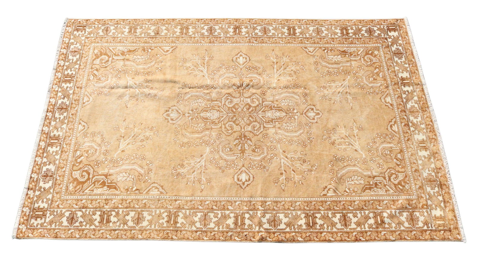 HAND-TIED PERSIAN WOOL RUG, IRAN, 9'9" X 6'6": Hand-tied Persian wool rug, Iran, approx 9'9"l, 6'6"w**Please Note: All of the rugs offered in this auction would likely benefit from a professional cleaning. Estate rugs may show some wear and imperf
