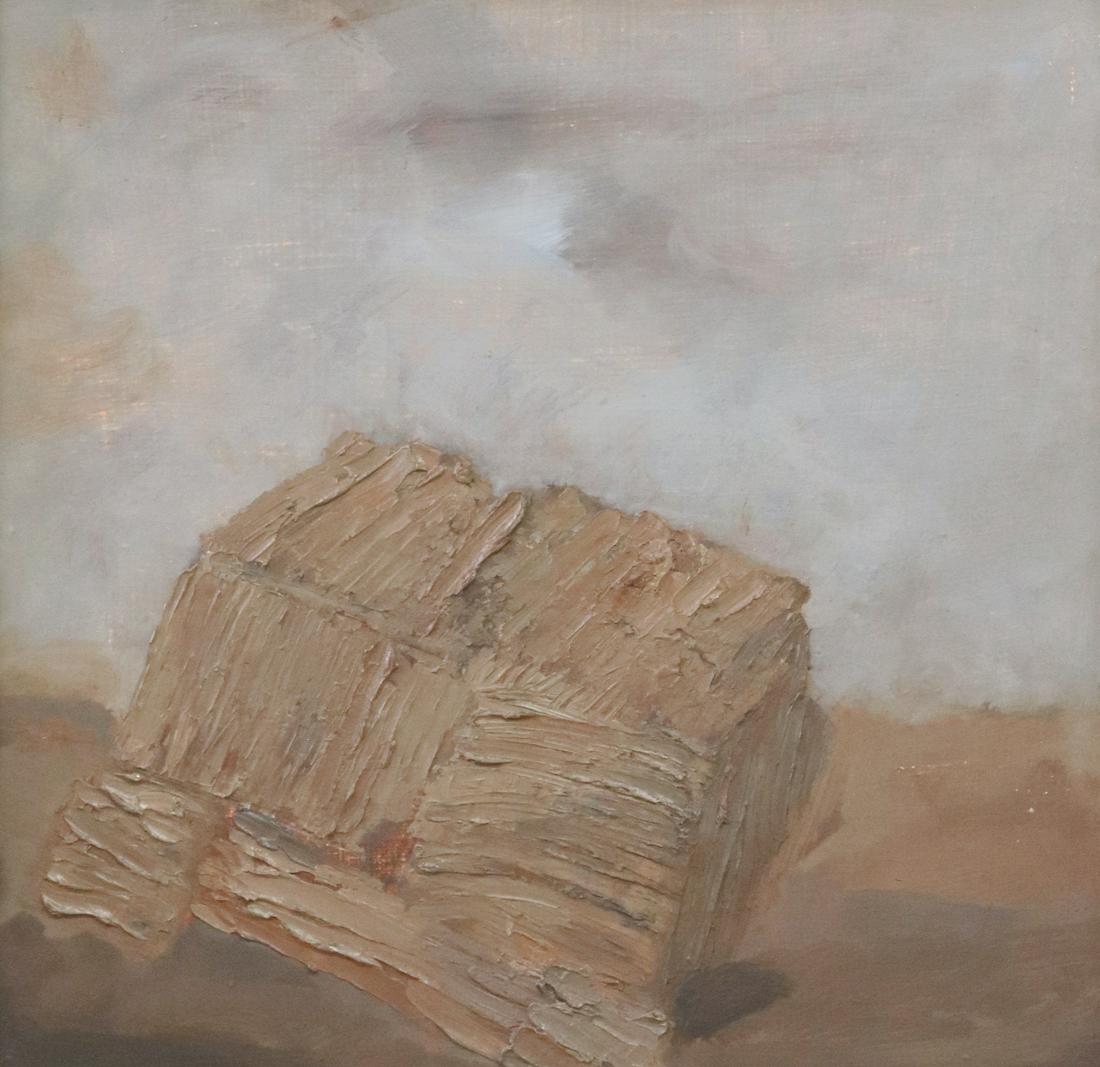 TIMOTHY MURPHY (20TH C) ABSTRACT PAINTING 'BOX #2' (1 of 4)