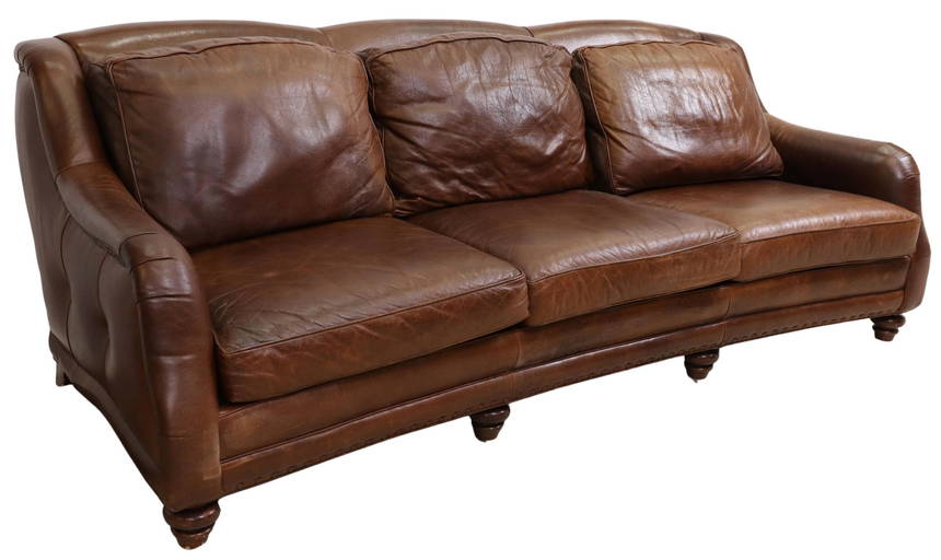 Hancock & Moore Sundance Bison Leather Three Seat Sofa