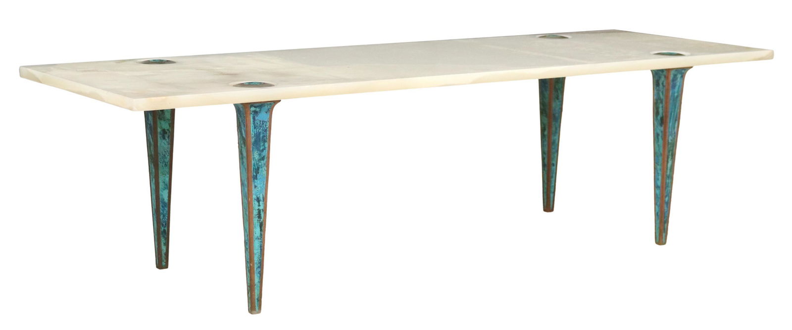 PEPE MENDOZA MID-CENTURY ONYX & INLAY COFFEE TABLE (1 of 4)