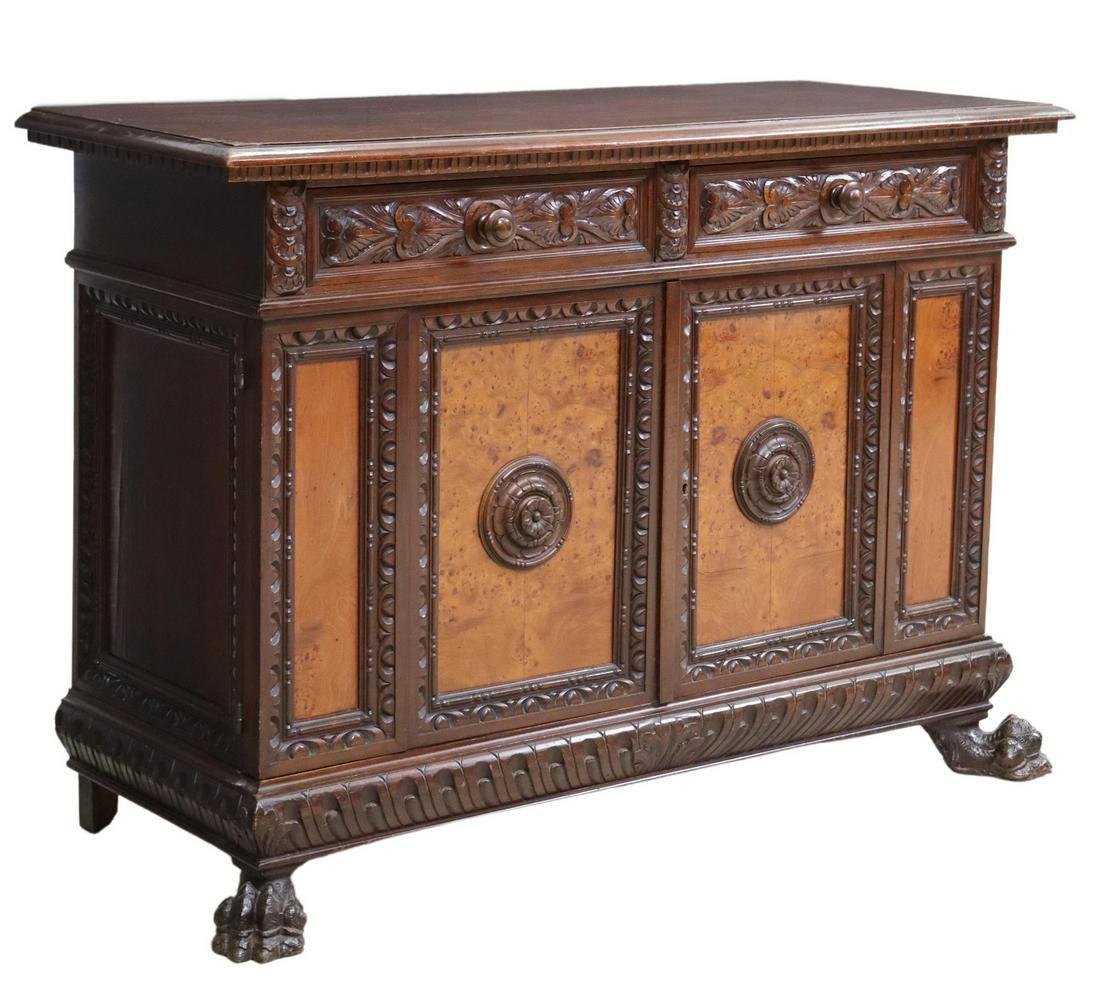 ITALIAN RENAISSANCE REVIVAL CARVED COMMODE (1 of 6)