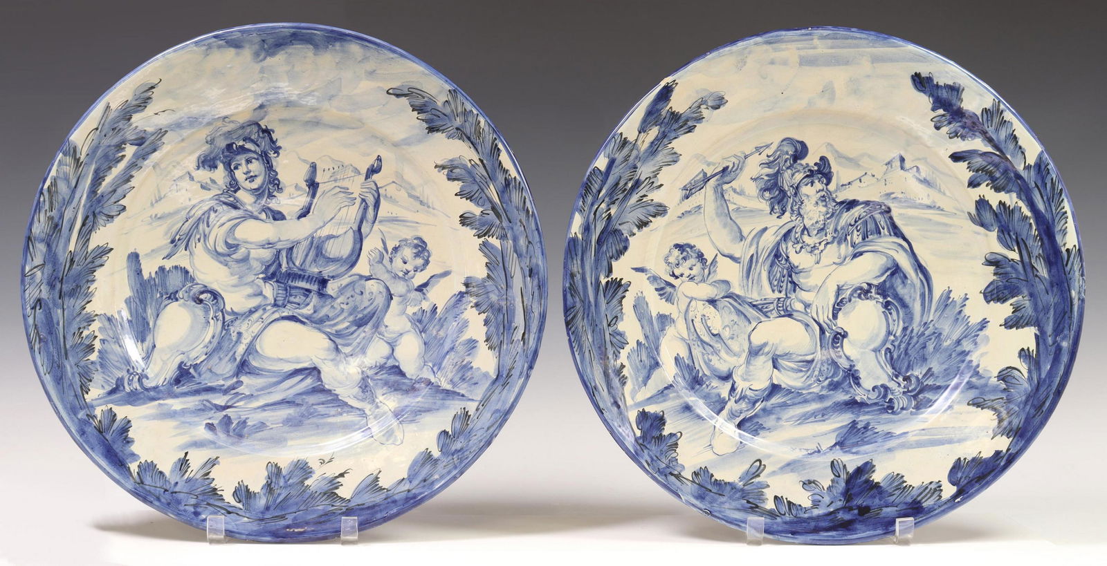 (2) ITALIAN ALBISOLA MAJOLICA CHARGERS (1 of 3)