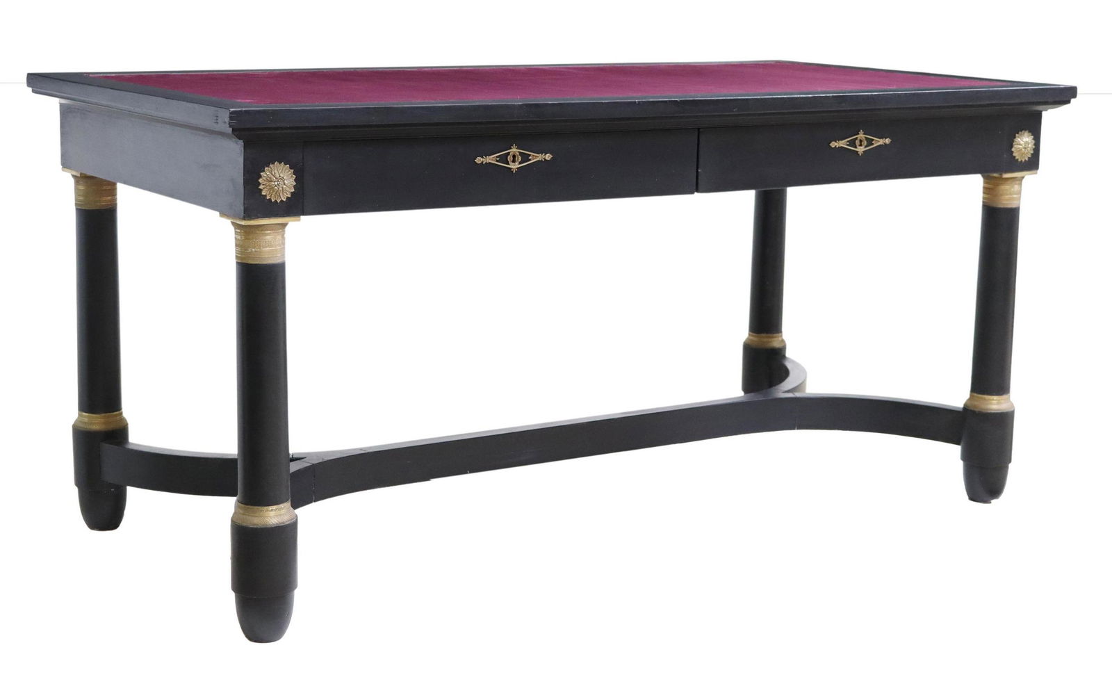 FRENCH EMPIRE STYLE PAINTED BUREAU PLAT (1 of 5)