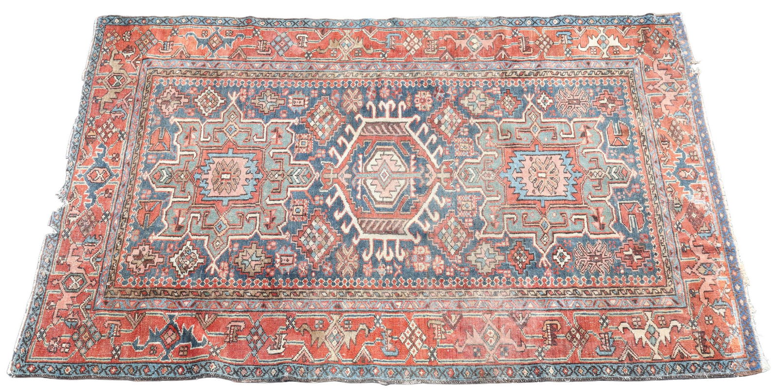 HAND-TIED PERSIAN GHARAJEH RUG, 6'6" X 4'8" (1 of 3)