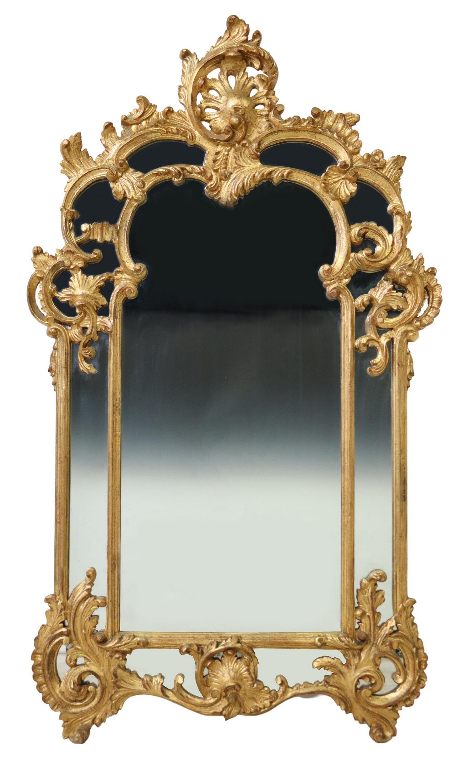 FRENCH REGENCE STYLE GILTWOOD MIRROR (1 of 3)