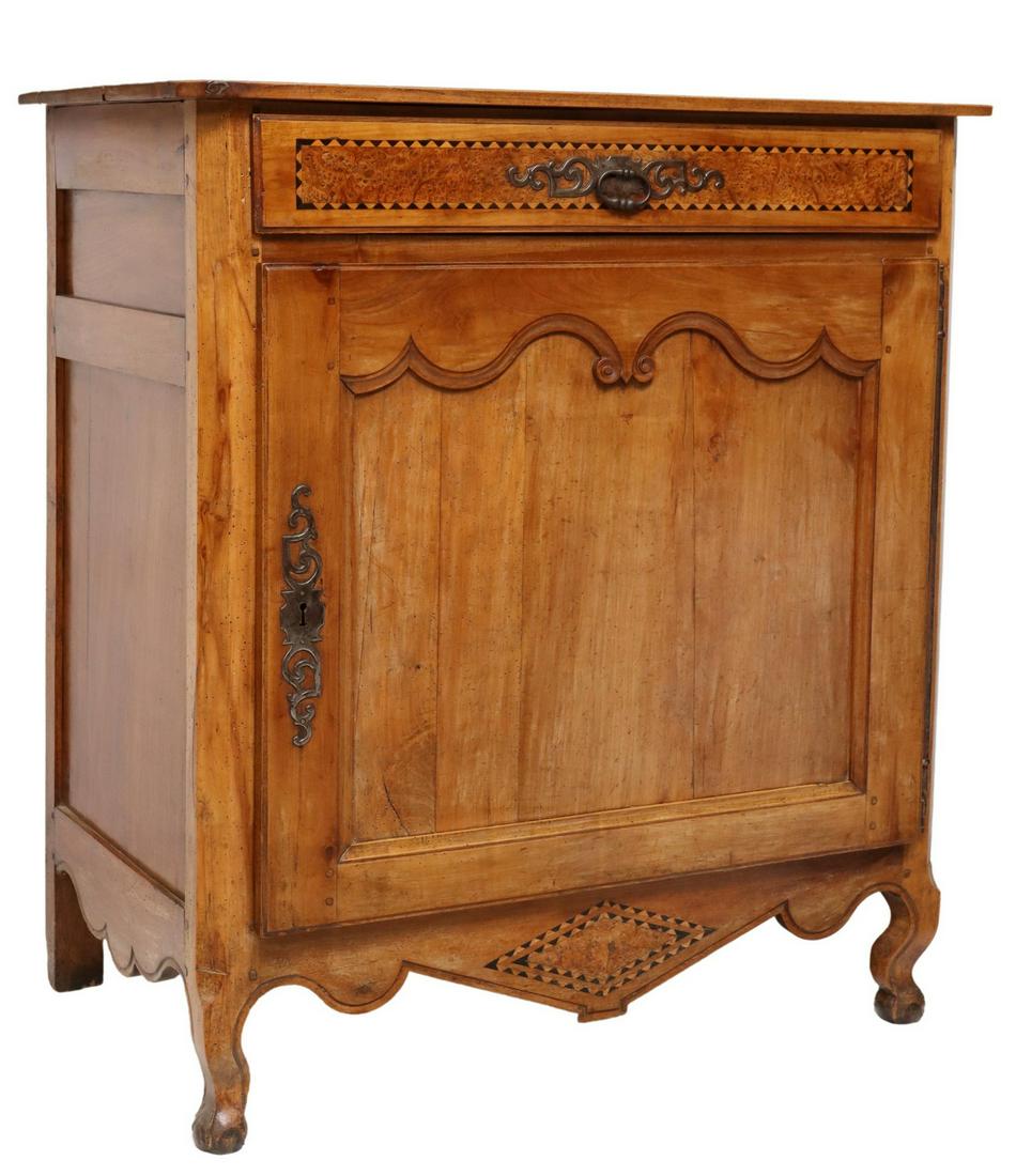 FRENCH PROVINCIAL CONFITURIER CABINET, 19TH C. (1 of 6)