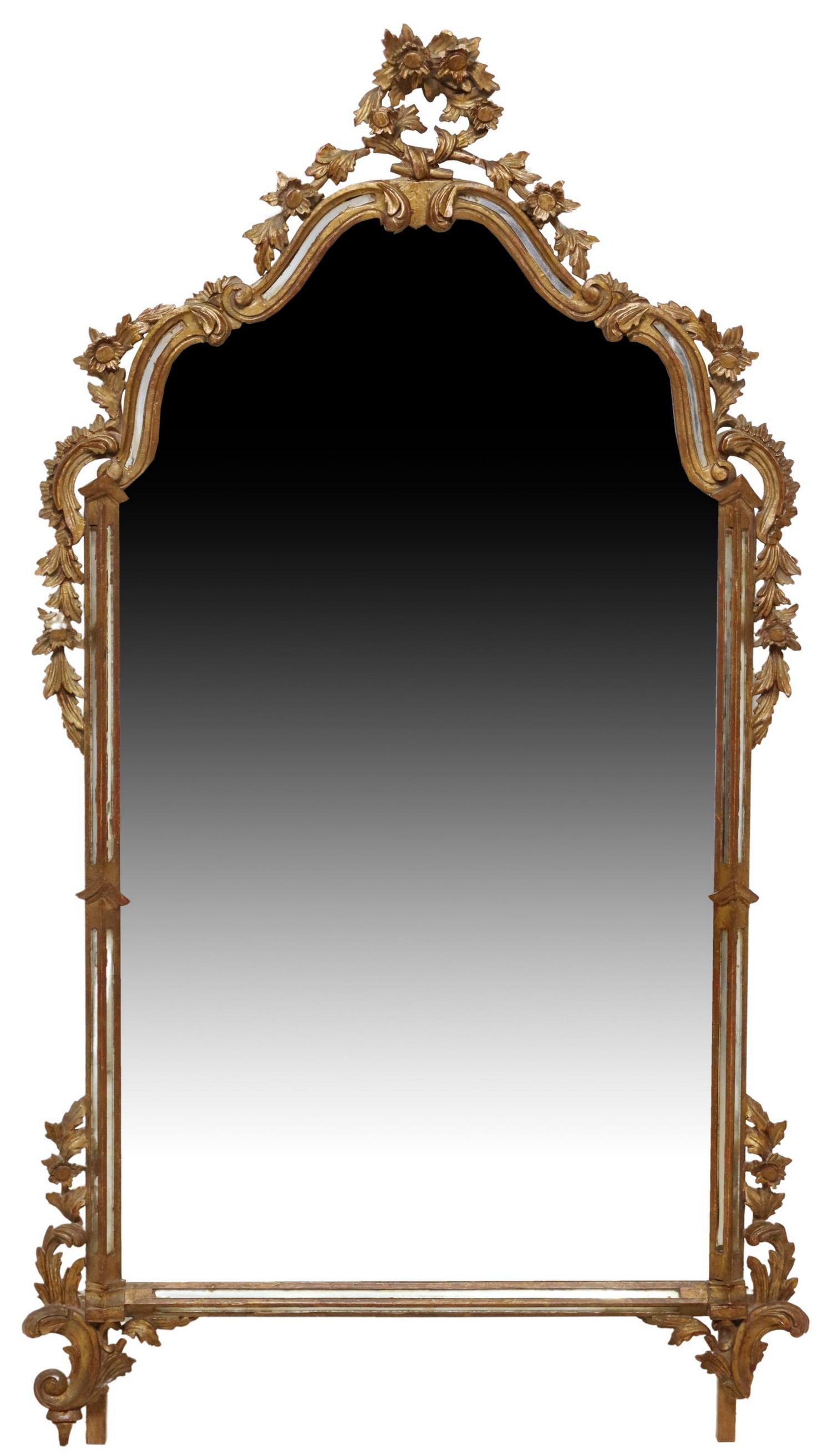 FLORENTINE GILT FOLIATE WALL MIRROR (1 of 3)