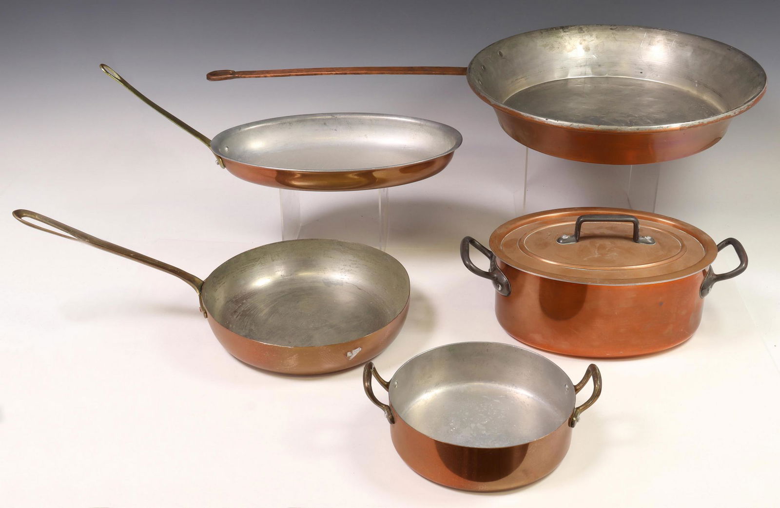 (5) ITALIAN COPPER & METAL KITCHENWARE POTS & PANS (1 of 6)