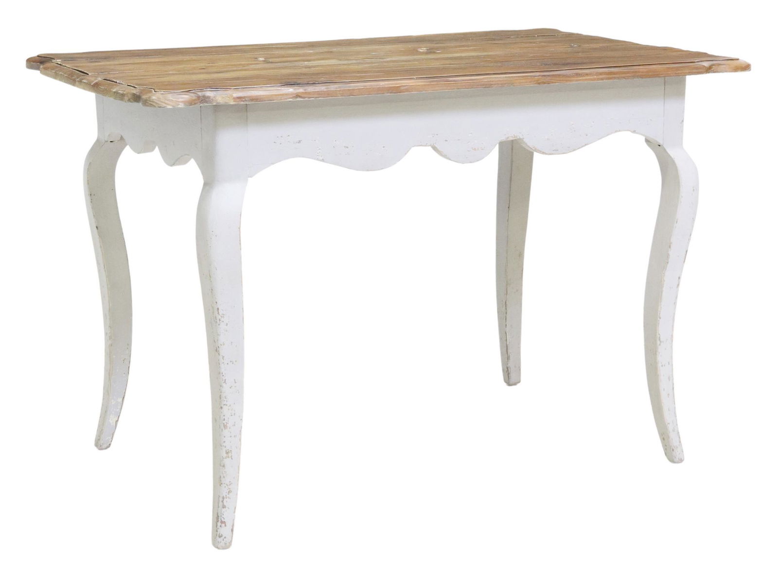 FRENCH PROVINCIAL TABLE WITH PAINTED BASE (1 of 4)