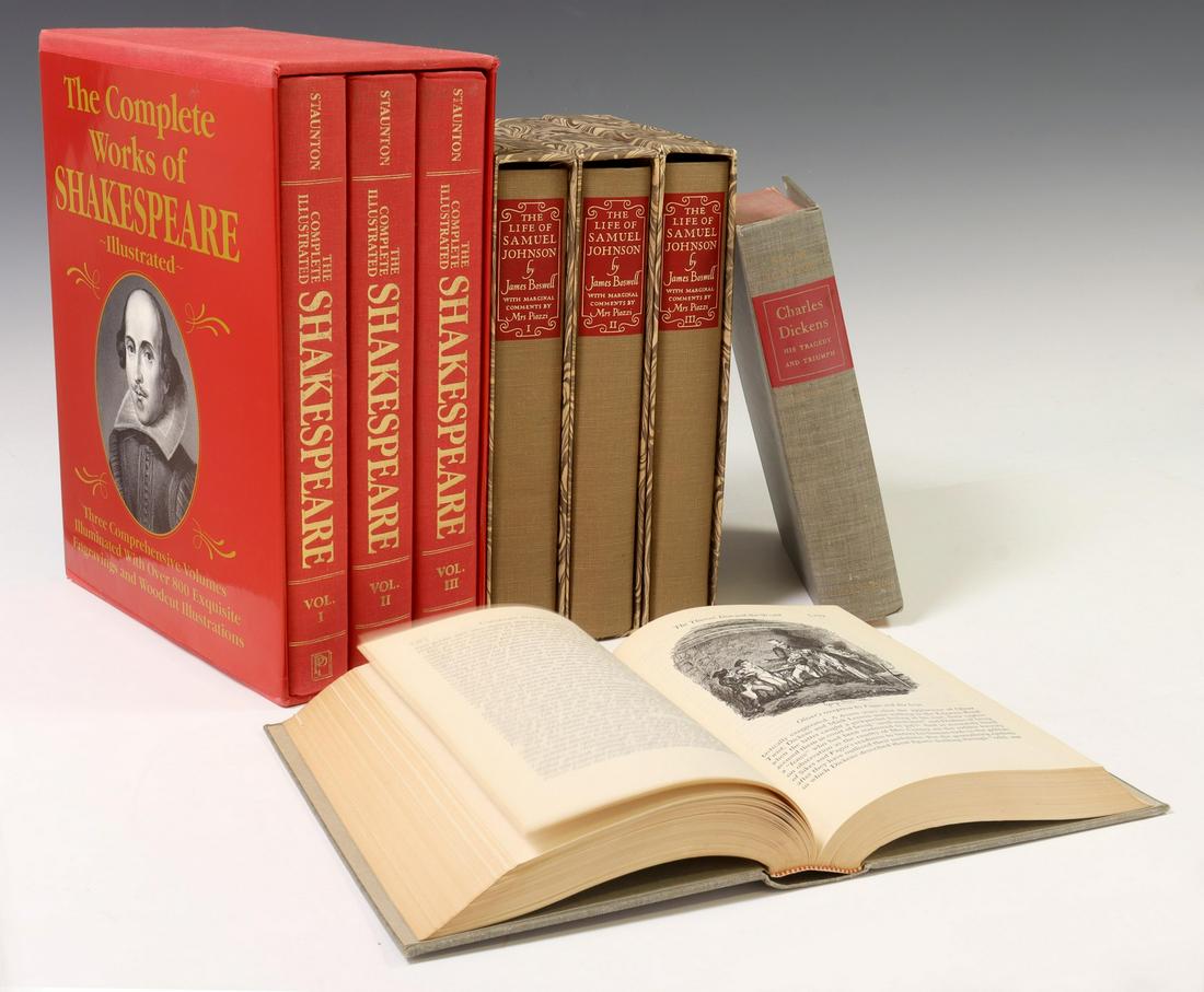 8) LIBRARY SHELF BOOKS ENGLISH LITERATURE SUBJECTS (1 of 8)