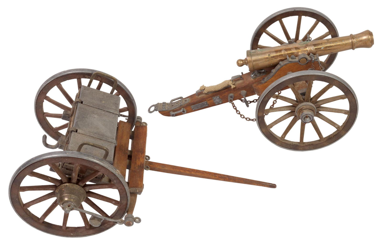 (2) REPLICA 1861 DAHLGREN CANNON & LIMBER WAGON (1 of 6)