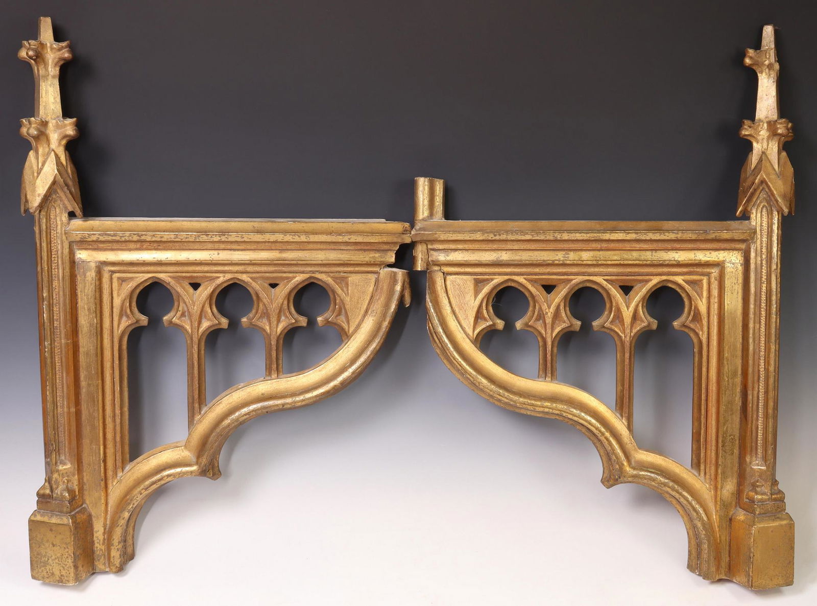 (2) GOTHIC REVIVAL GILTWOOD ARCHITECTURAL ELEMENTS (1 of 3)