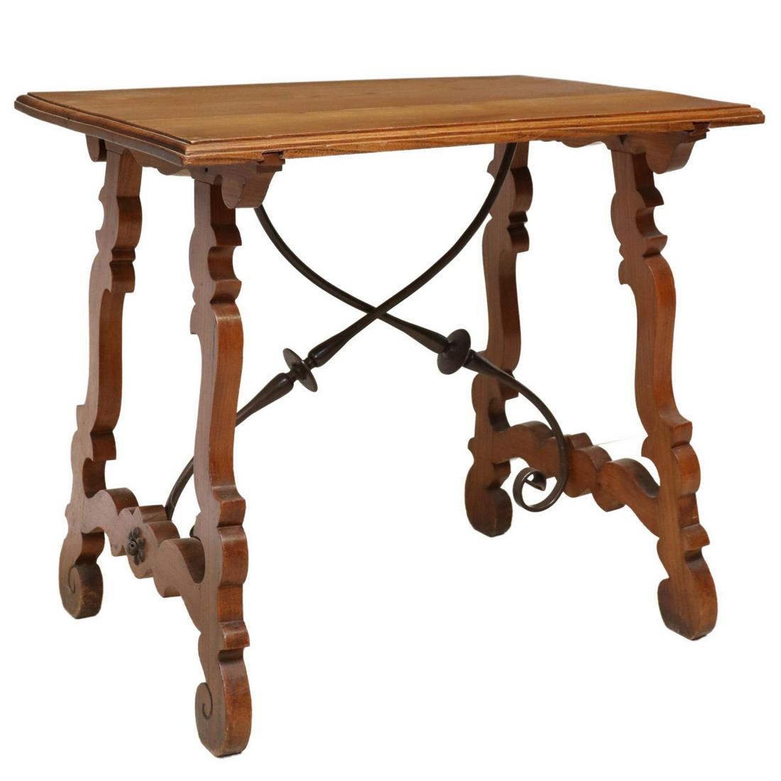 SPANISH BAROQUE STYLE TRESTLE SIDE TABLE (1 of 4)