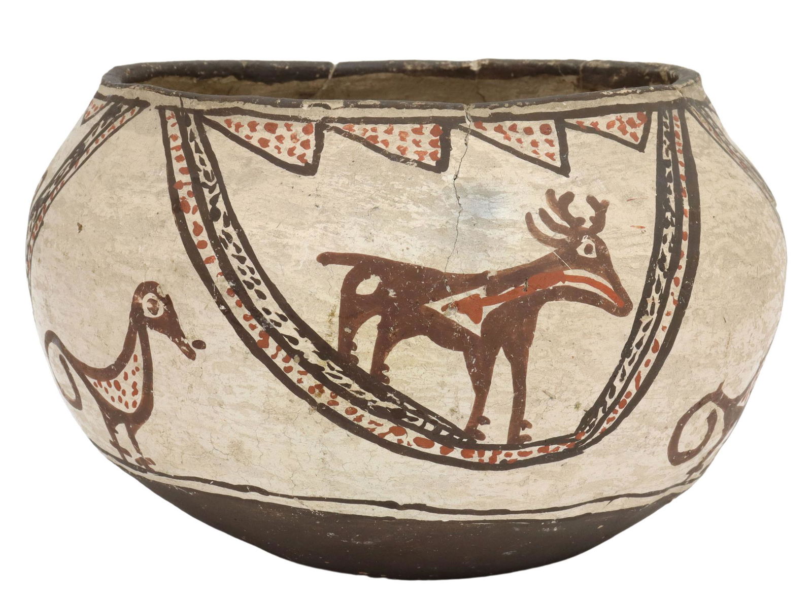 NATIVE AMERICAN ZUNI PUEBLO BOWL, EARLY 20TH C. (1 of 8)
