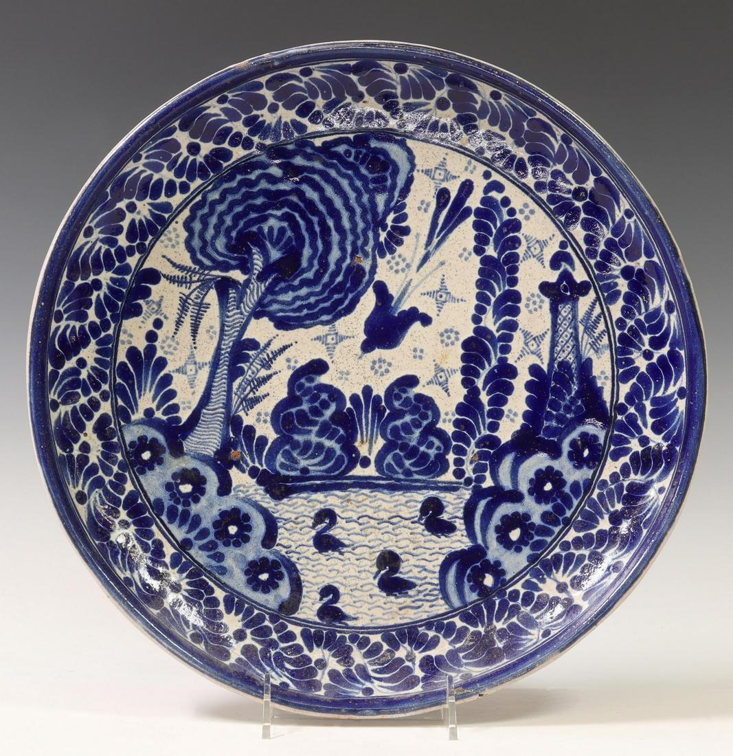 YSAURO URIARTE TALAVERA POTTERY LANDSCAPE CHARGER (1 of 2)