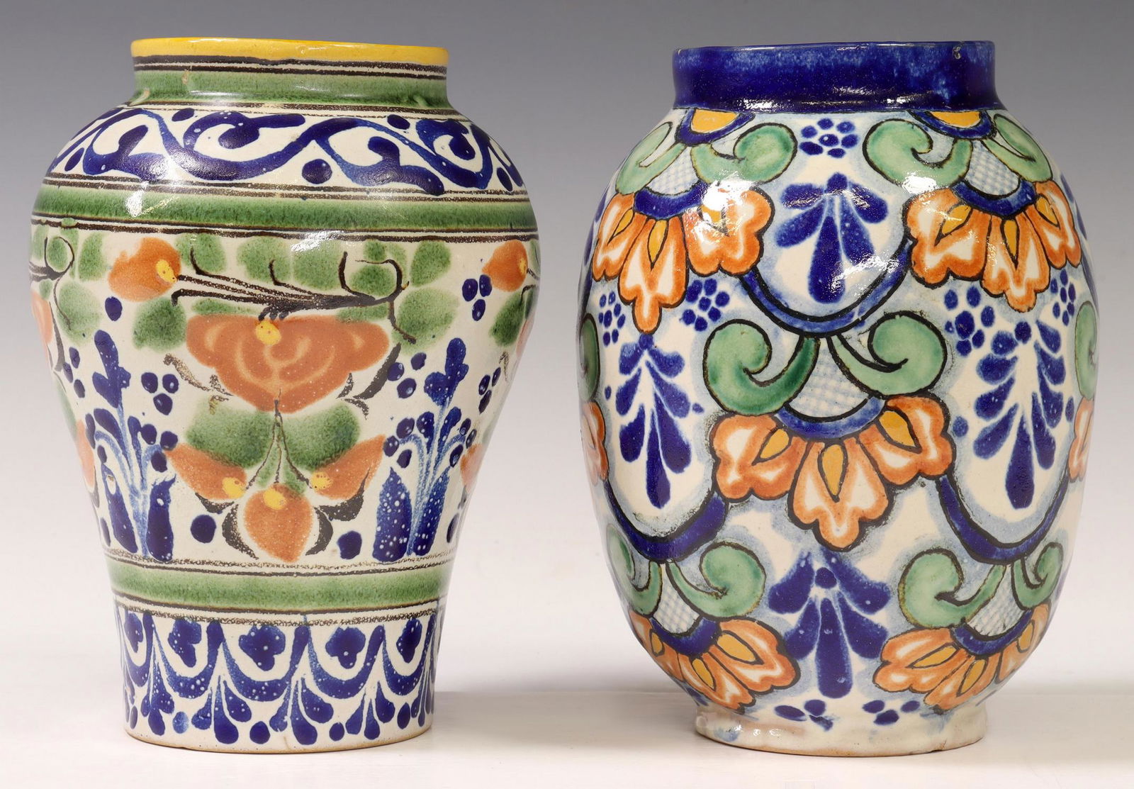 2) YSAURO URIARTE & TALAVERA POTTERY VASES, MEXICO (1 of 3)