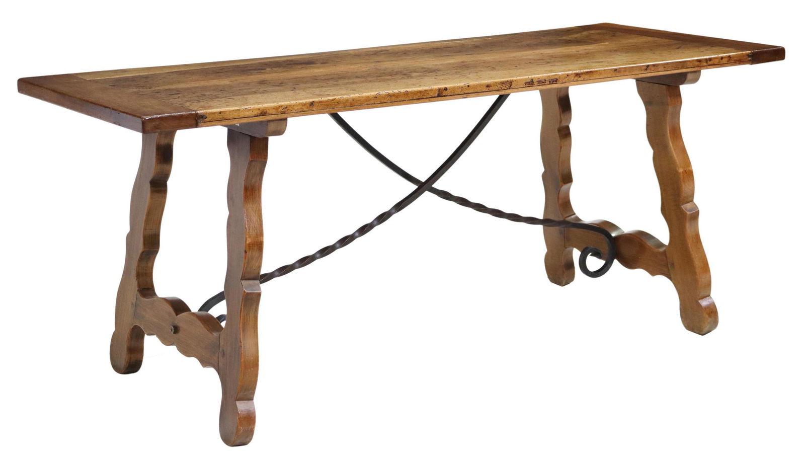 SPANISH BAROQUE STYLE TRESTLE TABLE (1 of 4)
