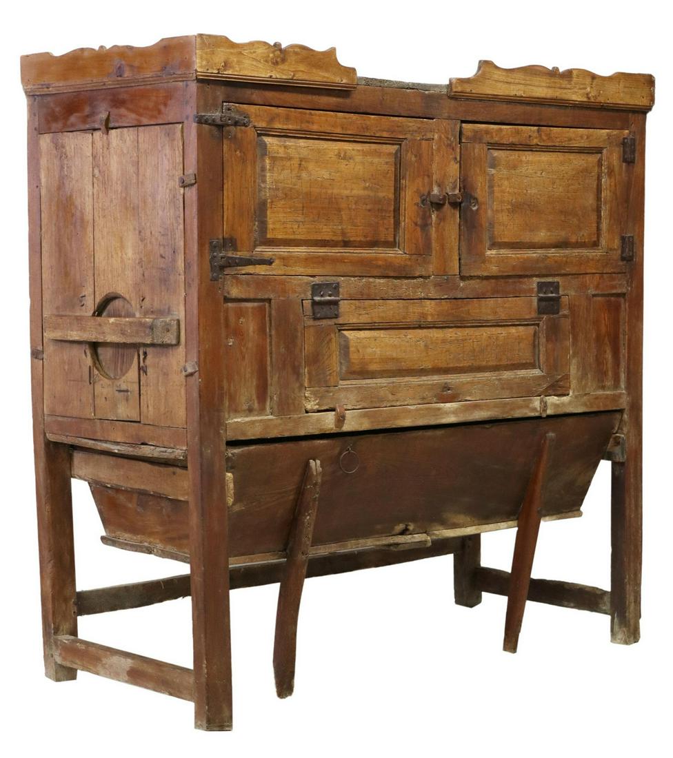 RUSTIC SPANISH KITCHEN OR BAKER'S CABINET (1 of 6)