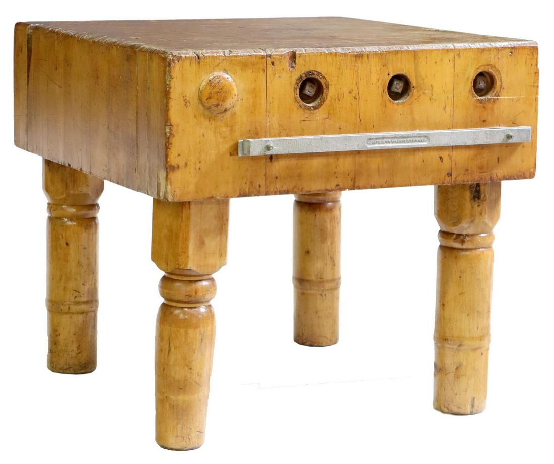 JOS JAEGER COMPANY RUSTIC BUTCHER'S BLOCK (1 of 6)