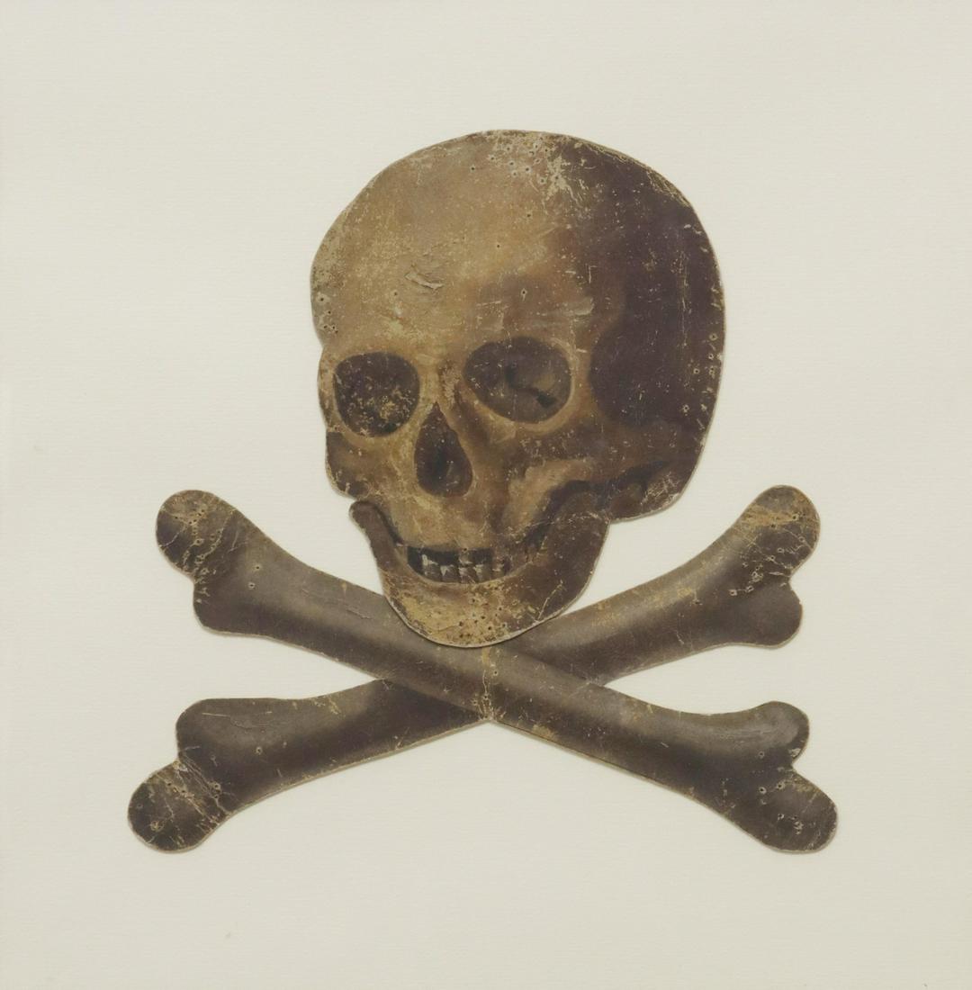 SKULL & CROSSBONES MEMENTO MORI PAINTING (1 of 3)