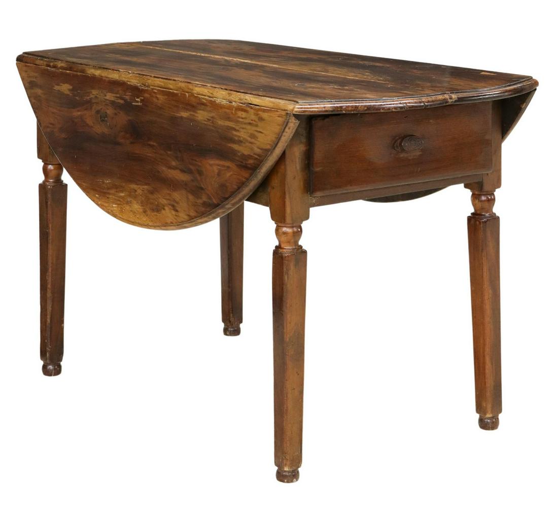 RUSTIC SPANISH DROP-LEAF KITCHEN TABLE (1 of 7)