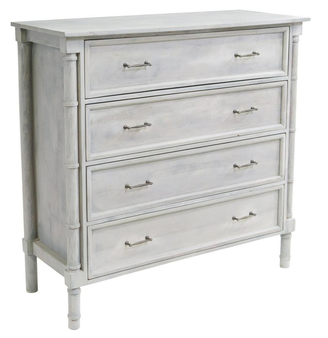 NEOCLASSICAL STYLE BLUE PAINTED COMMODE (1 of 5)