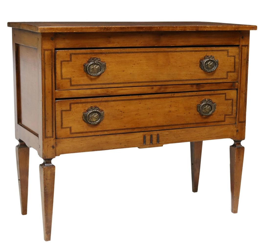 ITALIAN NEOCLASSICAL STYLE WALNUT COMMODE (1 of 5)