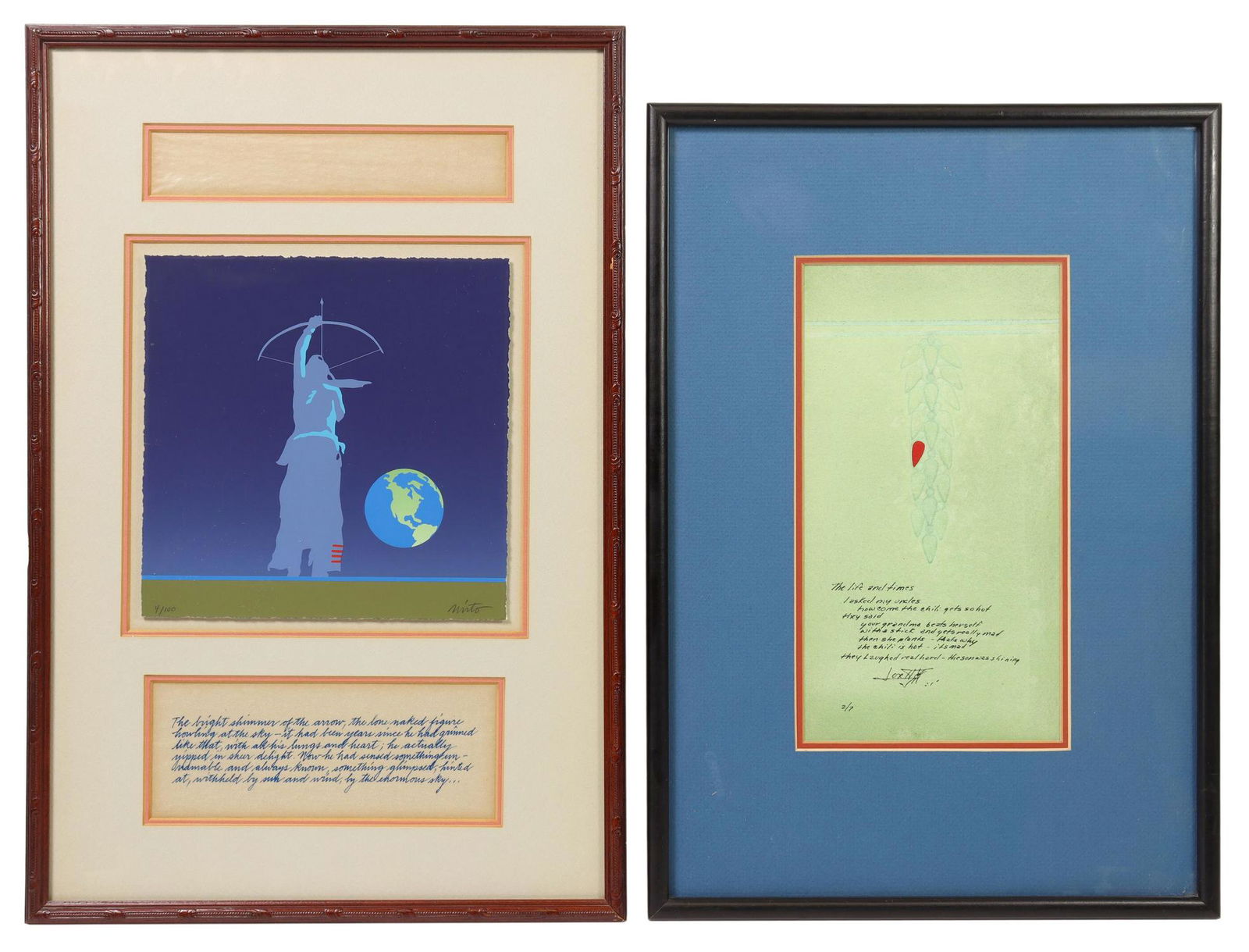 (2) JOHN NIETO ARCHER SERIGRAPH & SOUTHWEST PRINT (1 of 8)