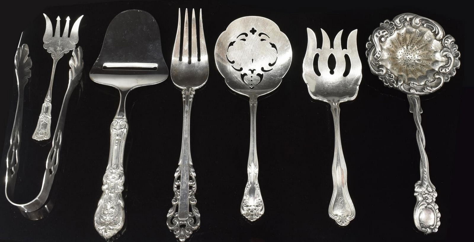 (7) STERLING SERVING FLATWARE REED & BARTON GORHAM (1 of 2)