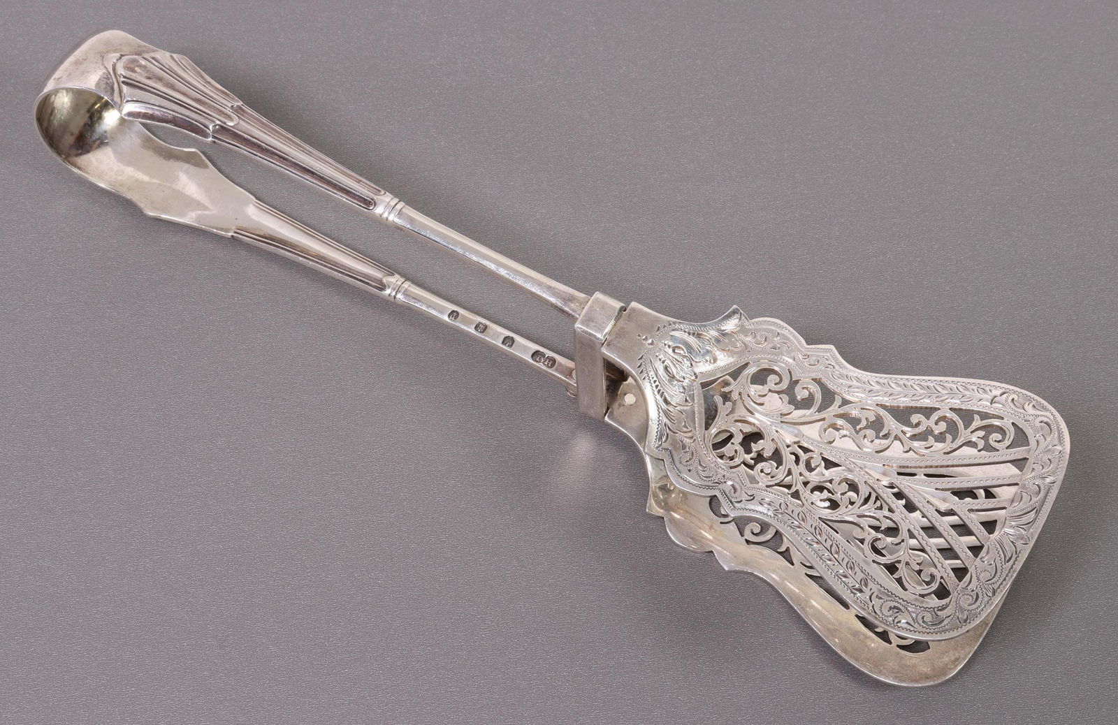 HAMILTON & INCHES STERLING ASPARAGUS TONGS (1 of 4)