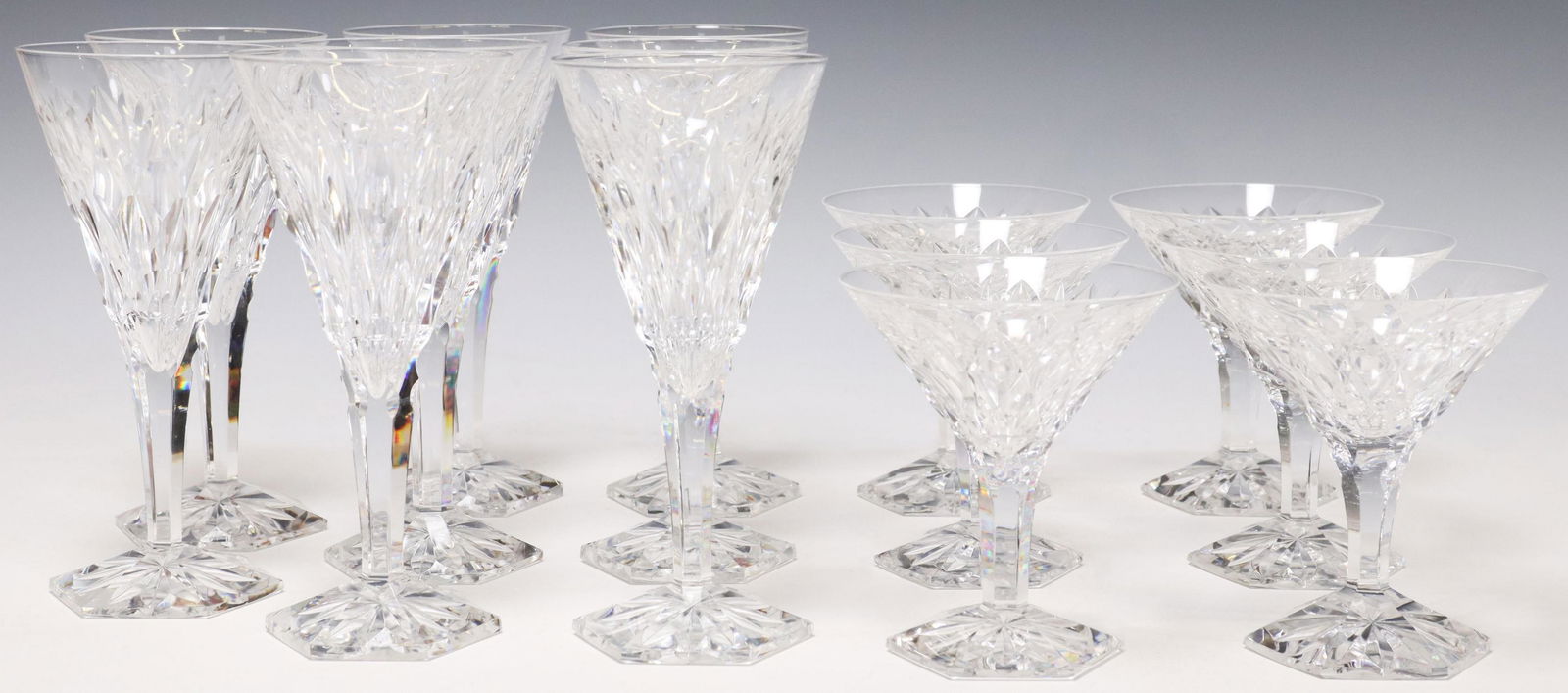 (14) VAL ST. LAMBERT 'HAFNIA FANTAISIE' STEMWARE (1 of 4)
