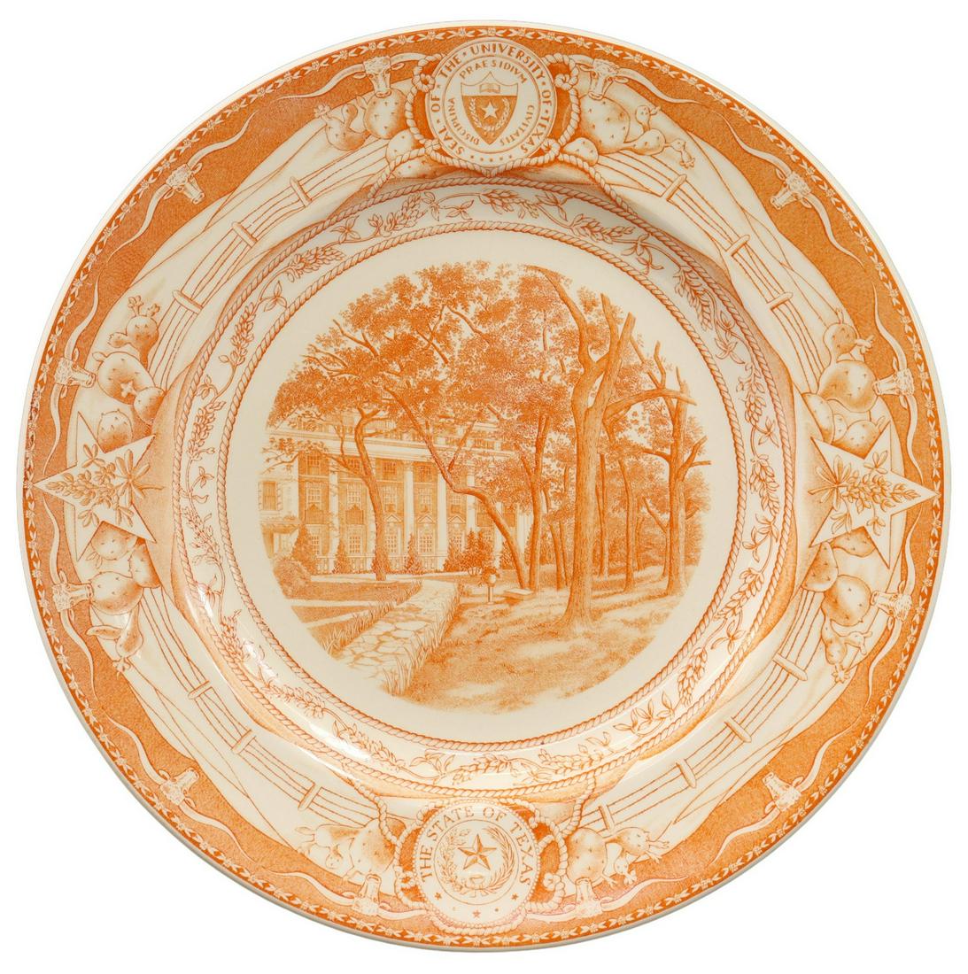 WEDGWOOD UT SCOTTISH RITE DORM COMMEMORATIVE PLATE (1 of 4)