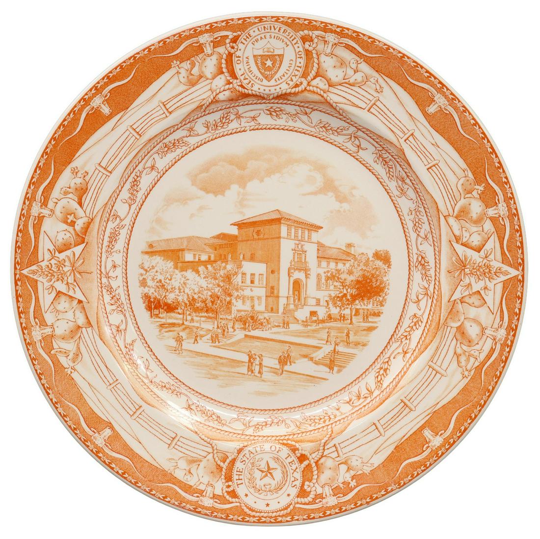 WEDGWOOD UT 'STUDENTS' UNION' COMMEMORATIVE PLATE (1 of 4)