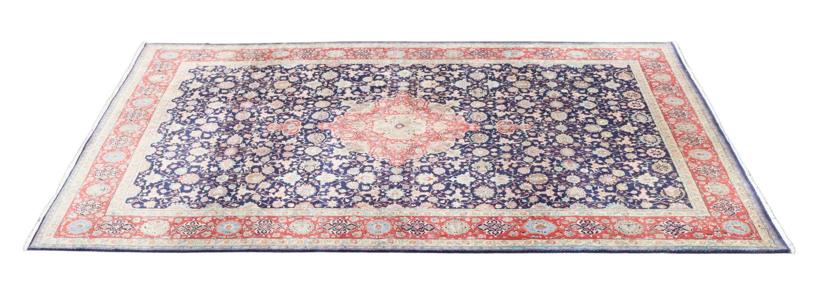 ESTATE HAND-TIED PERSIAN TABRIZ RUG, 21'2" X 14' (1 of 4)