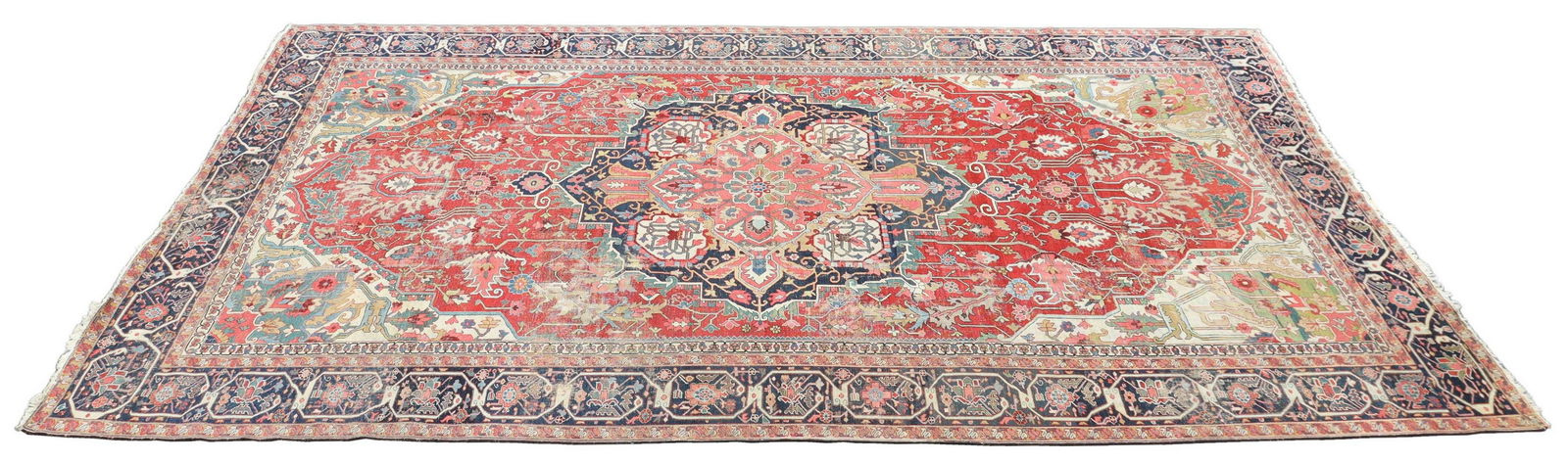 ESTATE HAND-TIED PERSIAN SERAPI RUG, 18'7" X 11'6" (1 of 4)