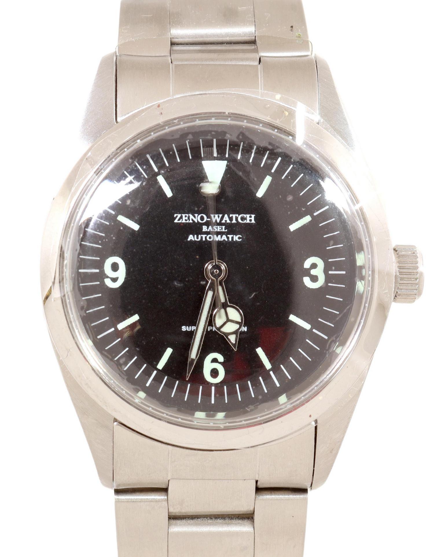 GENT'S ZENO AUTOMATIC STAINLESS STEEL WATCH, 36 MM (1 of 5)