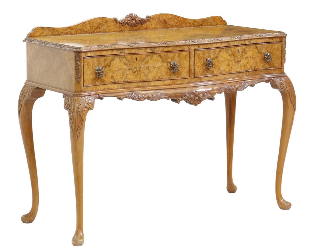 GEORGIAN STYLE BURLWOOD SILVER CHEST/ SERVER (1 of 5)