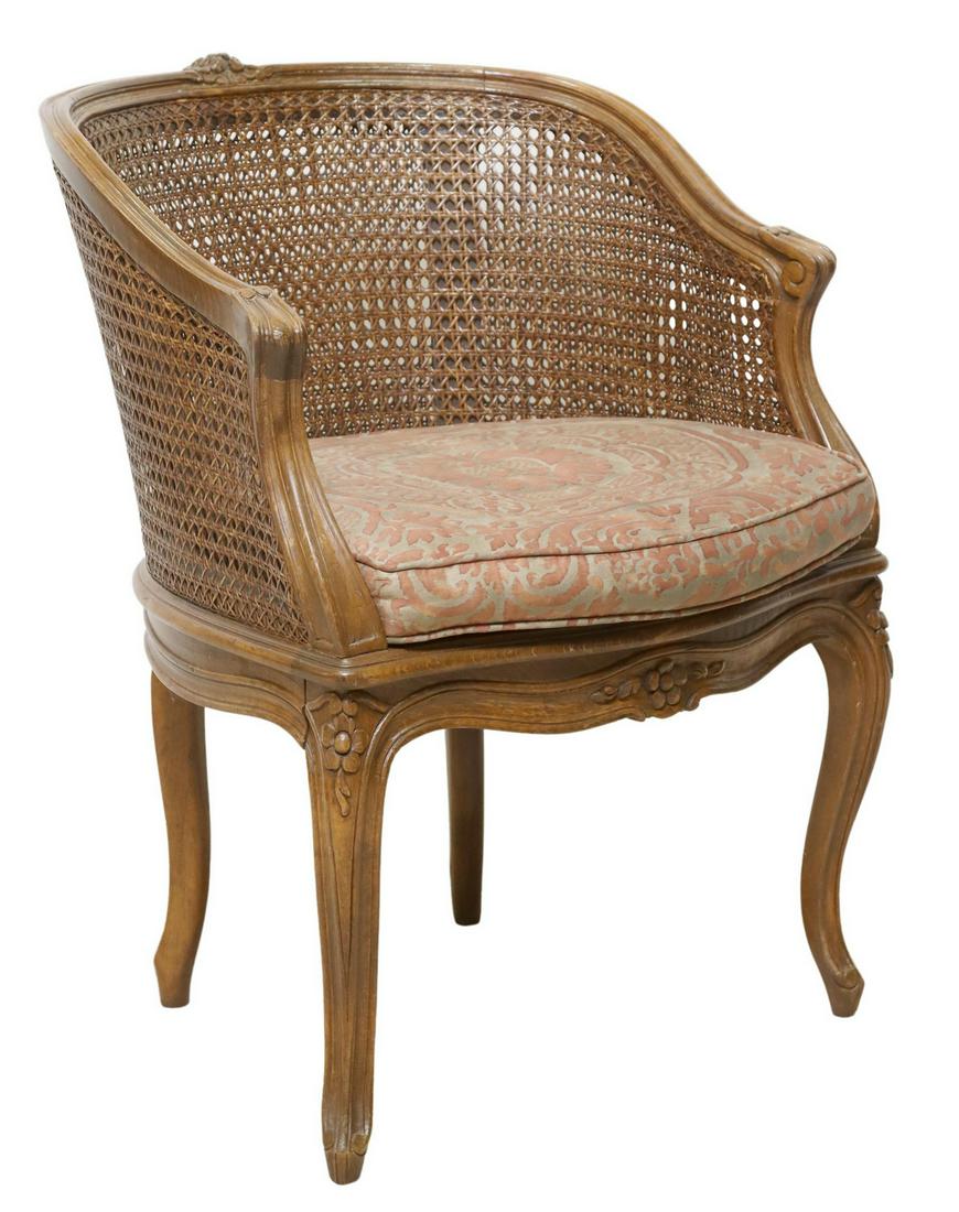 FRENCH LOUIS XV STYLE DOUBLE-CANED BERGERE (1 of 3)