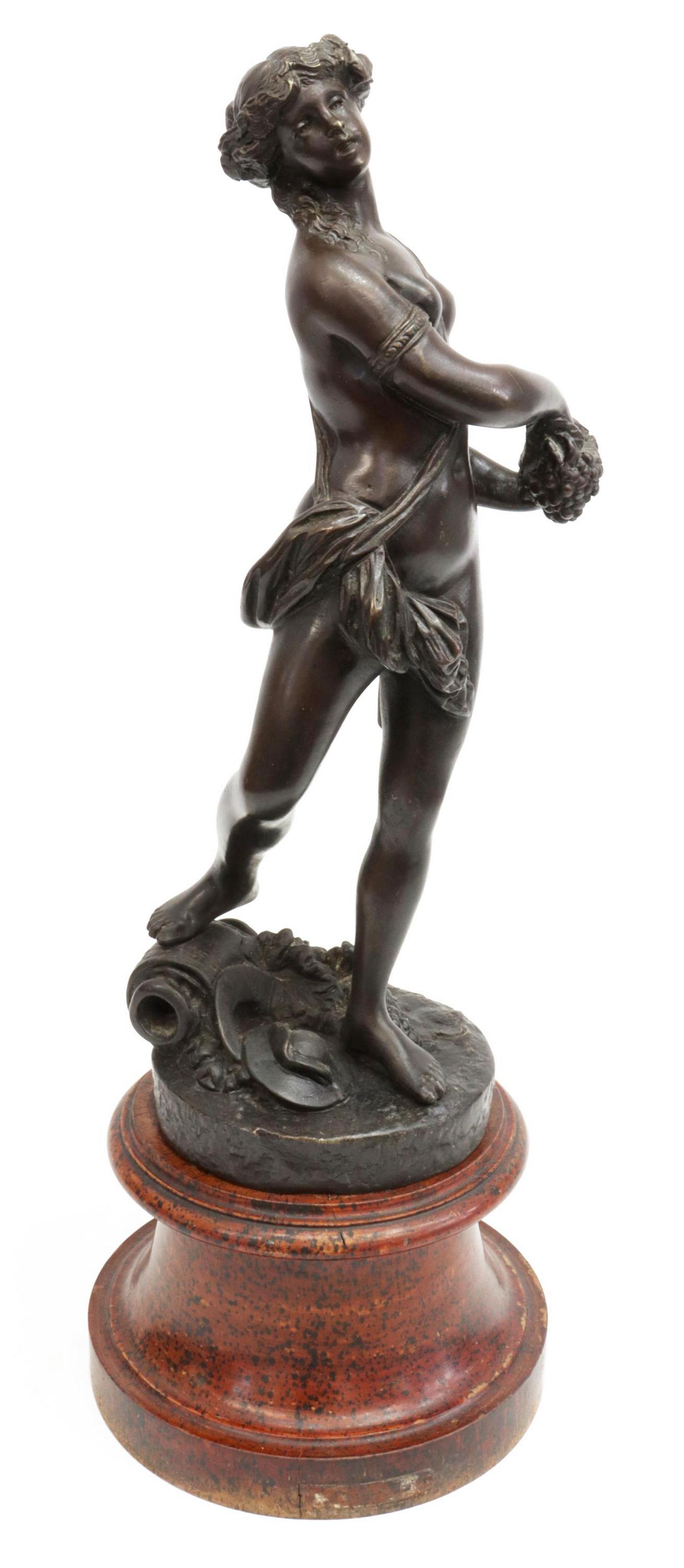 AFTER CLODION BRONZE BACCHANTE SCULPTURE (1 of 6)