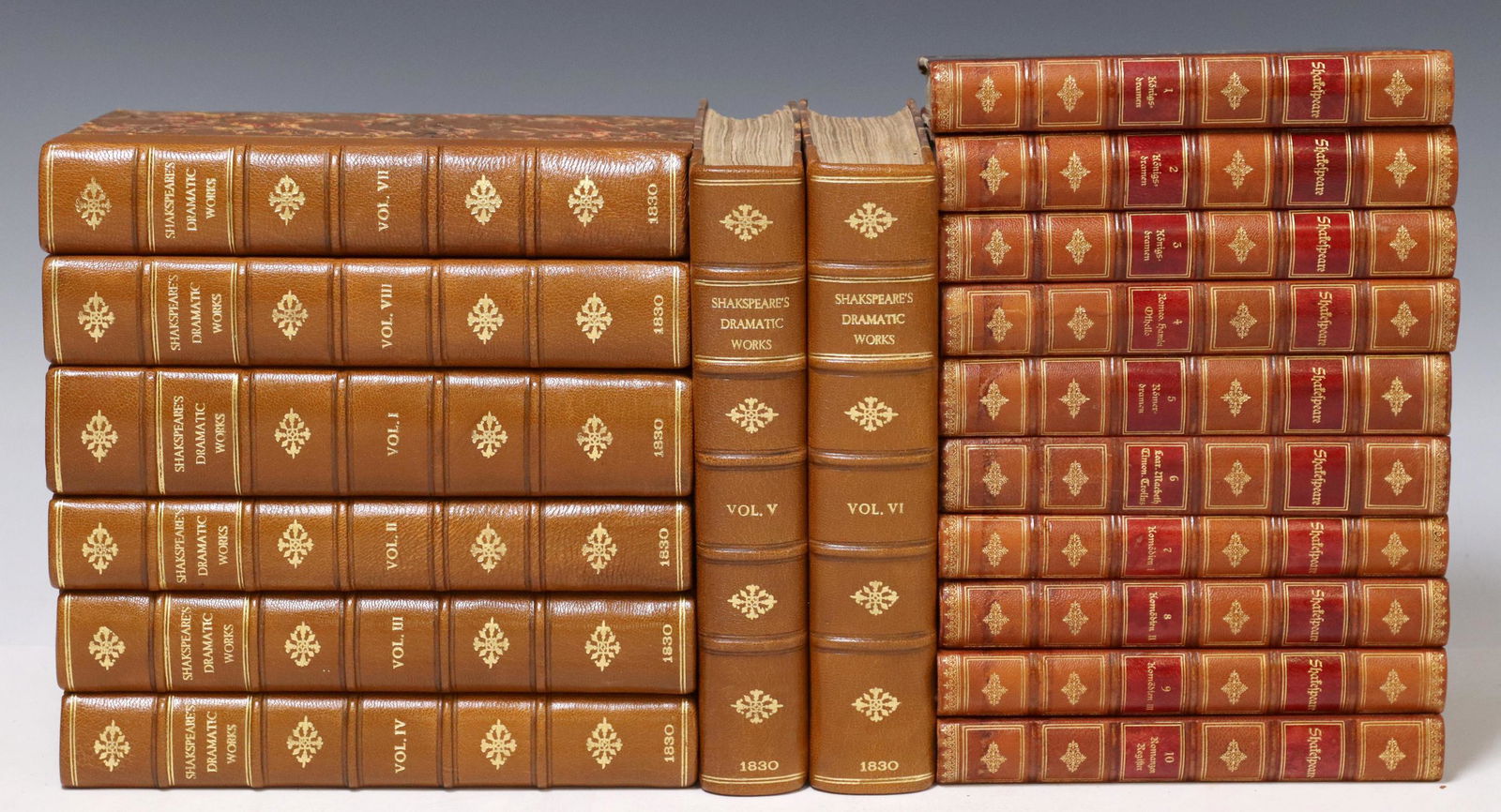 18) BOOKS: WORKS OF SHAKESPEARE, 1830 & LATE 19THC (1 of 5)