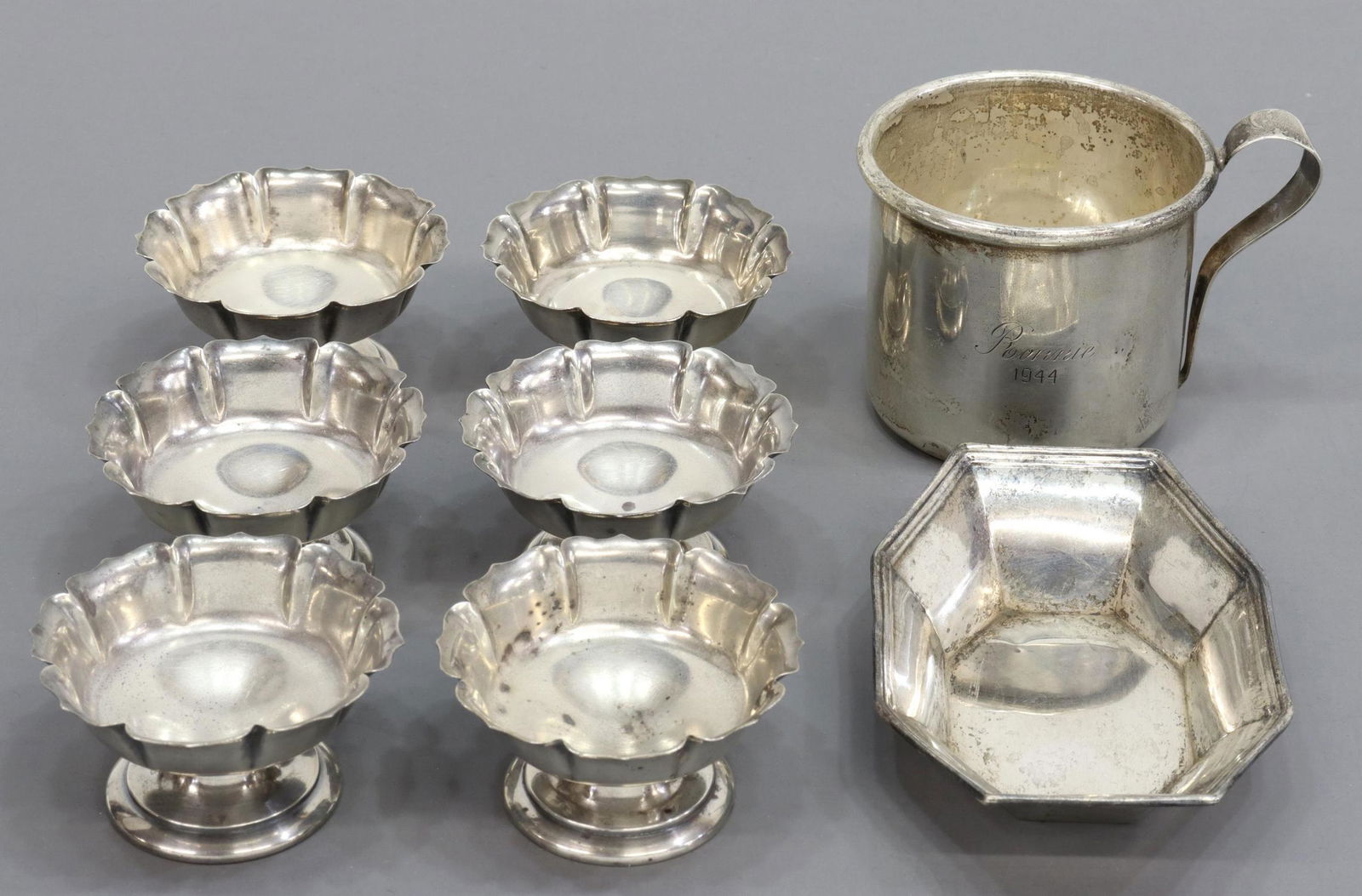 (8) AMERICAN STERLING TABLEWARE, SALT CELLARS (1 of 6)
