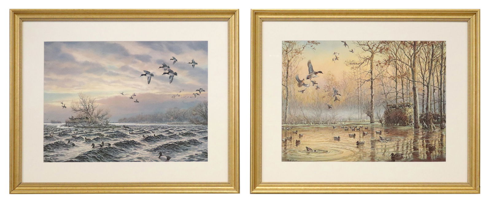 (2) HERB BOOTH (1942-2014) FRAMED HUNTING PRINTS (1 of 8)